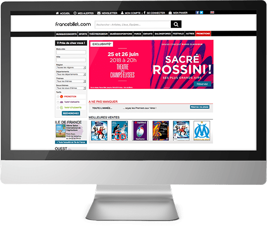 Rendez-vous sur le site de France Billet !